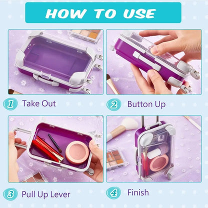 Miniature Mini Suitcase Candy Box Simulation Trolley Case Portable False Eyelashes Packaging Boxs Storage Accessories