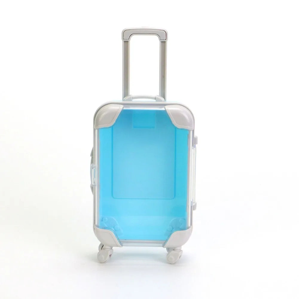 Miniature Mini Suitcase Candy Box Simulation Trolley Case Portable False Eyelashes Packaging Boxs Storage Accessories