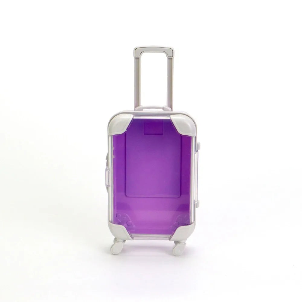 Miniature Mini Suitcase Candy Box Simulation Trolley Case Portable False Eyelashes Packaging Boxs Storage Accessories