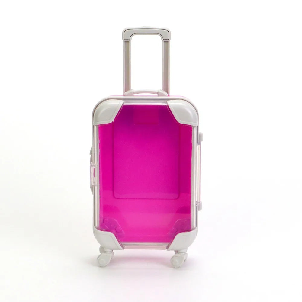 Miniature Mini Suitcase Candy Box Simulation Trolley Case Portable False Eyelashes Packaging Boxs Storage Accessories