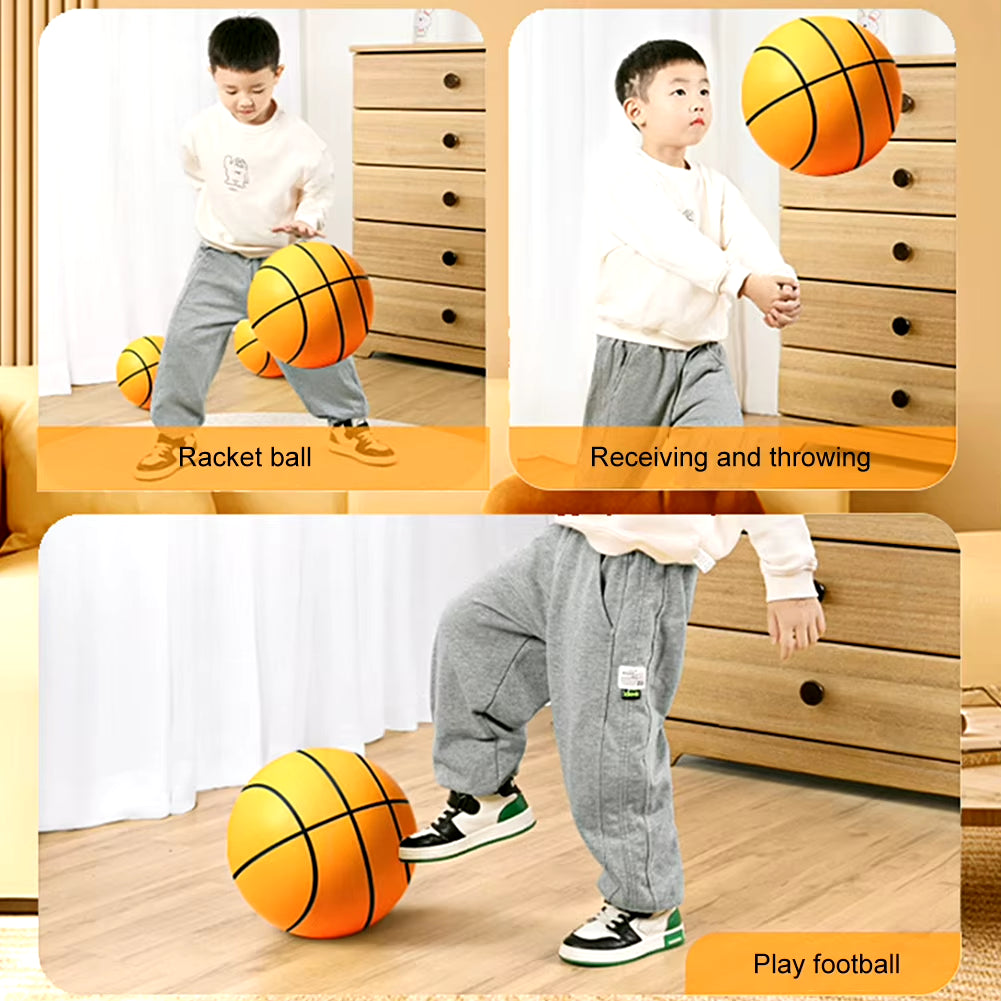  Indoor Silent Basketball 24/21/18Cm Silent Soft Foam Basketball Child Sports Toy Game Bounce Basket Balls