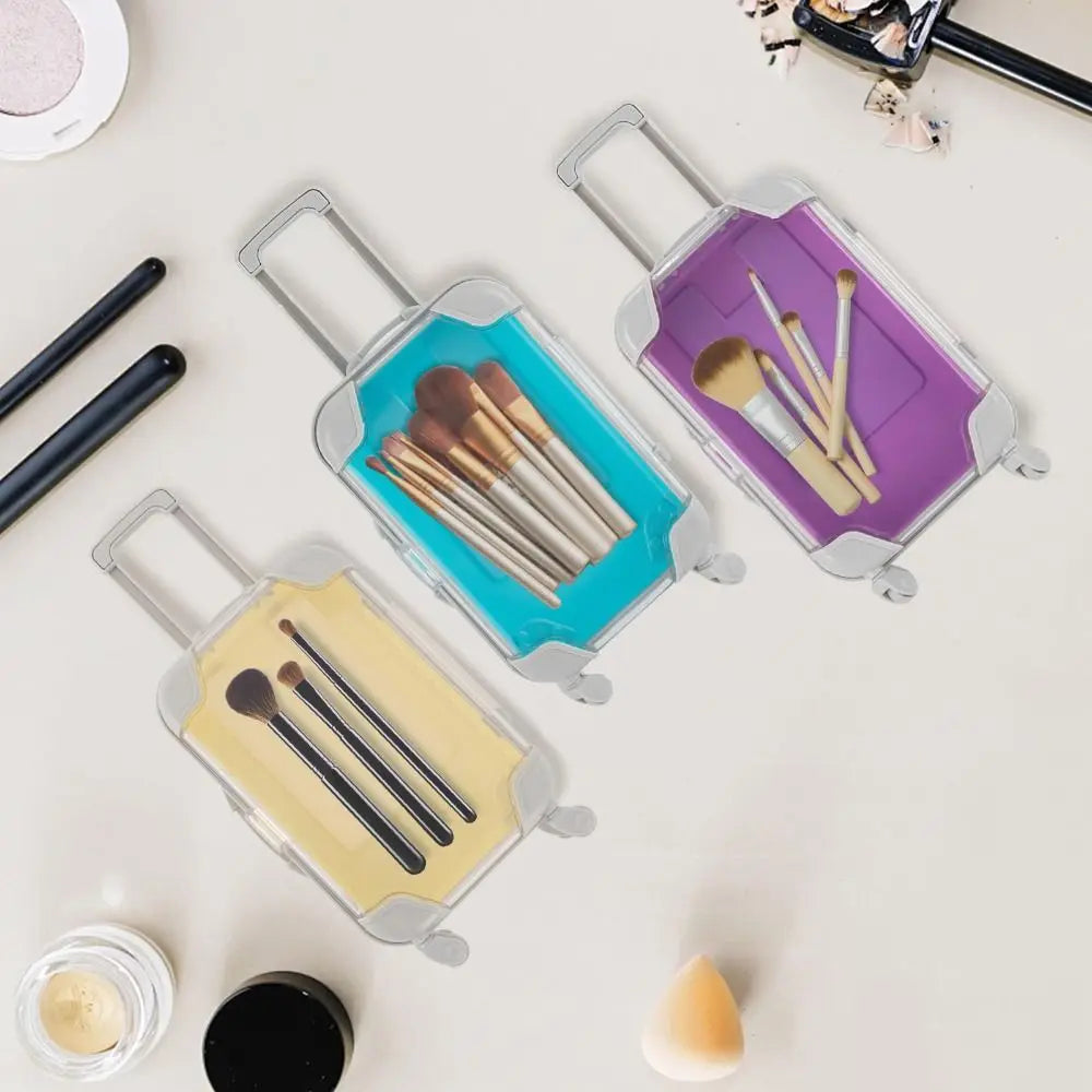 Miniature Mini Suitcase Candy Box Simulation Trolley Case Portable False Eyelashes Packaging Boxs Storage Accessories