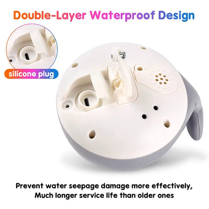 Upgraded Baby Rechargeable Bath Toy with Waterproof Light up Whale Spray Water Bathtub for Toddlers Kids Pool Bathroom Toys
